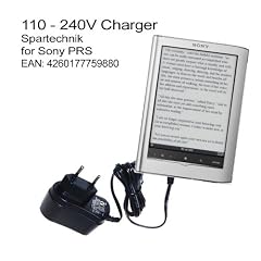 230V Netzteil PRS-350 PRS-650 eBook Reader Touch Digital Book. 220V Travelcharger f�r Sony E-Book 650 350 - Ladeger�t f�r die Steckdose. NEU 110V - 230V