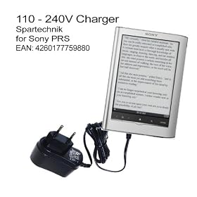 Chargeur Sony E-Book 350 650: Chargeur pour Sony PRS-350 PRS-650 Touch Digital Book. Recharger votre E-Book sur le secteur AC 220V noir