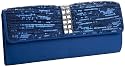 Jessica McClintock Sequins & Satin E/W Clutch