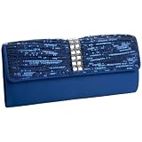 Jessica McClintock Sequins & Satin E/W Clu