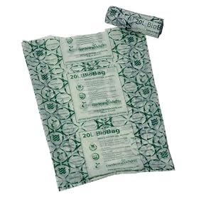 20 Litre Biodegradable & Compostable Bin Liners or Biobags roll 25