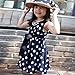 Weixinbuy Kids Girls Polka Dot Chiffion Sundress Bowknot Belt Dress