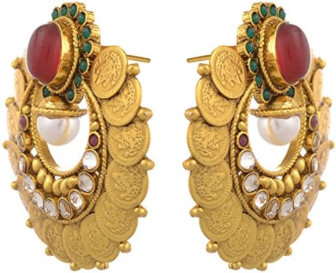 Dishi indian fashion jewelry temple coin eaarrings Dangle &amp; Drop Women bollywood traditional
