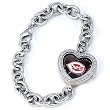 MLB Women's MH-CIN Heart Collection Cincinnati Reds Watch