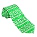 John William Mens Christmas Necktie Ugly Sweater Tie (Green)