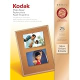 Kodak Glossy Photo Paper, 8.5 x 11 Inches, 25 Sheets per Pack (1912369) ~ Kodak