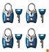 Master Lock 4689Q TSA Accepted Padlocks with Keys 4-Pack (Colors May Vary)