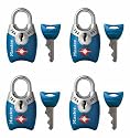 Master Lock 4689Q TSA Accepted Padlocks with Keys 4-Pack