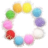 Rimobul Assorted Color Sparkle Balls My Cat's All Time Favorite Toy - 1.3" - 20 Pack