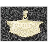 Logoart Philadelphia Eagles 10K Gold 3/8 Inch X 15/16 Inch Team Name Pendant-Size: One Size