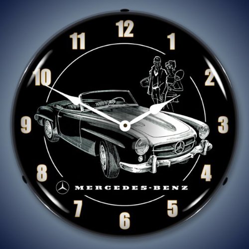 Mercedes-benz Convertible Lighted Wall Clock