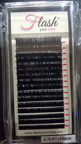 Russian Volume C Eyelash Extension Bundle, includes 4 trays, glue, 10 PAIRS OF eye pads and 2 tweezers