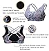 Vilania Women Sports Bra Printed Padded Yoga Bra Wireless For Workout Fitness