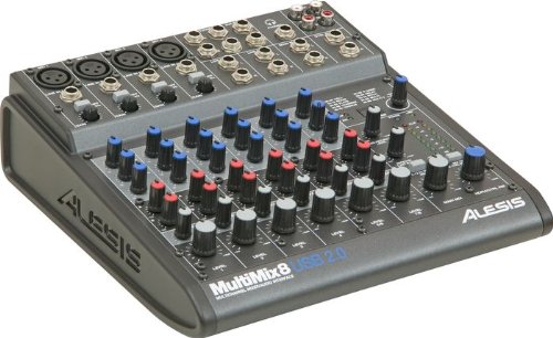 Alesis MultiMix 8 USB 20 8-Channel Mixer