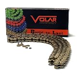 520 O-Ring O Ring Motorcycle Chain with 110 Links GOLD by Volar Motorsport