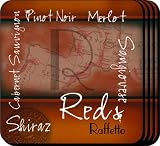 Baby Keepsake: Personalized Red Wine Coaster Set