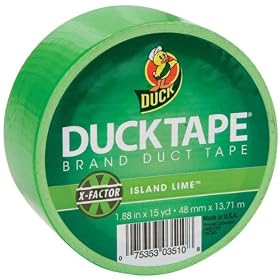 Duck Brand Colored Duck Tape, 1.88 Inches x 15 Yards, Island Lime (1265018)