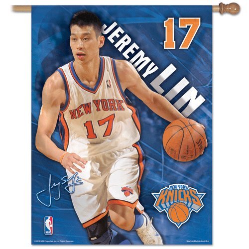 New York Knicks Vertical Flag - Jeremy Lin