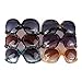 Xinhuaya Women Oversized Sunglasses Square Frame Bent Leg Shades Eyeglasses Goggles