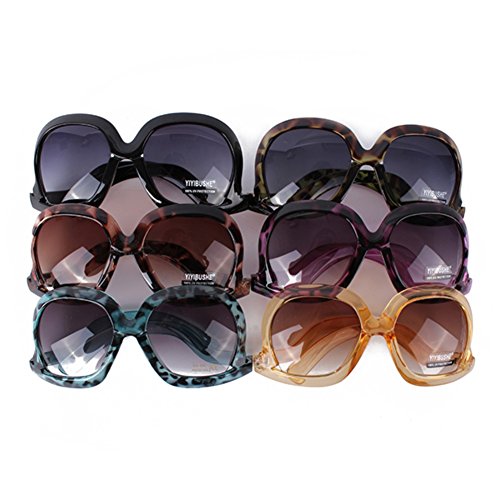 ETOSELL Women Vintage Oversized Square Sunglasses Frame Bent Leg Shades