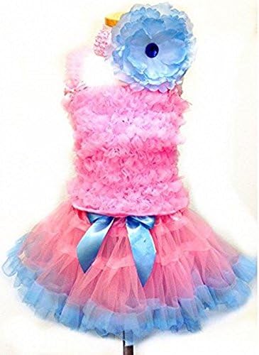 Ruffle Petti Tutu, 4 Pc. Ruffle Dress, Stretchy Head Band With Flower Clip