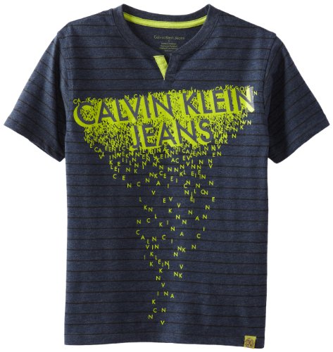 Hurley Boys 8-20 Short Sleeve Slub Henley Logo Tee