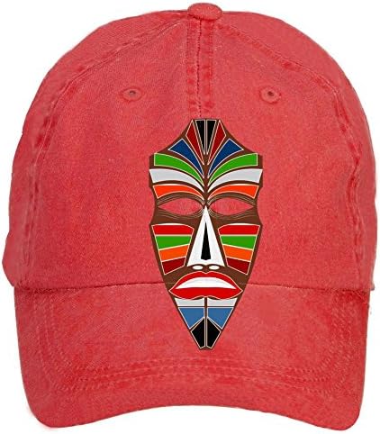 TopGDCap Custom The African Mask Washed Cotton Baseball Cap