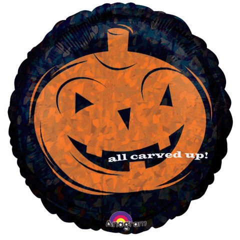 All Carved up Pumpkin Mylar Balloon 18