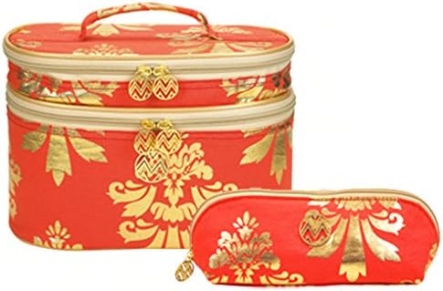 Macbeth 2014 Holiday Collection: Train Case & Makeup Bag (Louis Gold Damask)