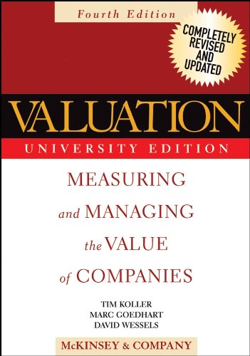 Valuation: Measuring and Managing the Value of Companies (Wiley Finance)