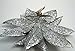 9 Glitter Poinsettia Christmas/Holiday Decorations (3 Packs, Gold)