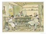 The Village Cobbler (Shoe Repairer) Appraises a Pair of Well-Worn Boots Giclee Poster Print by Francis Bedford, 40x30