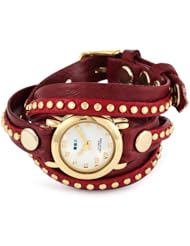 La Mer Collections Womens LMSW5003 Bordeaux Bali Studs Wrap Watch
