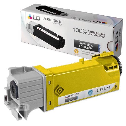 LD © Compatible Toner to replace Dell KU054 (310-9062) High Yield Yellow Toner Cartridge for your Dell 1320c Color Laser Printer