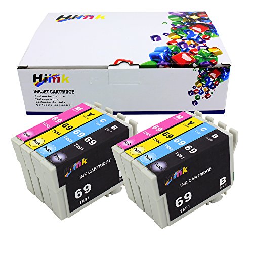 Hi Ink 8PK T069 Remanufactured Ink Cartridges for Epson Stylus NX105, NX110, NX115, NX215, NX305, NX415, NX510, NX515 WorkForce 310, 315, 610, 615 (8 PK)