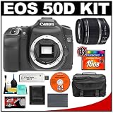 Canon EOS 50D Digital SLR Camera Body + Canon EF-S 18-55mm IS Zoom Lens + 16GB CF Memory Card + BP-511 Battery + Case + Cameta Bonus Accessory Kit