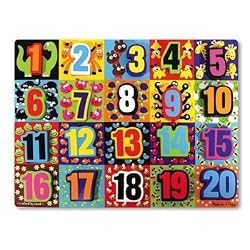 Melissa & Doug Jumbo Numbers Chunky Puzzle
