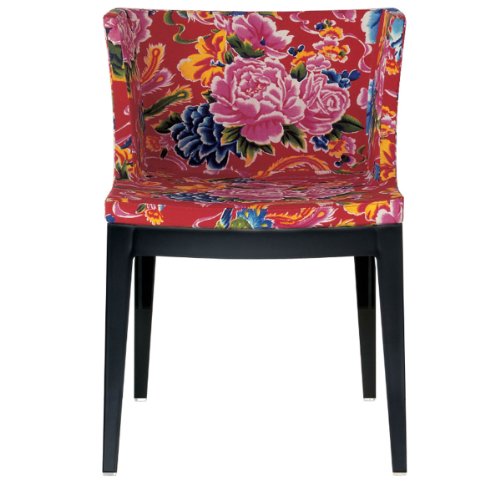 Kartell 4896FR Stuhl Mademoiselle, floreal rot