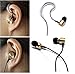Headphones,In-Ear earbuds,with Mic Stereo & Volume Control Noise-isolating Earphones headsets for iPhone 6 6 Plus,iPod,iPad Air,Samsung S6 S5,HTC,LG G4 G3,Android Smartphones,MP3 Players (Gold1)