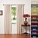 Solid Thermal Insulated Back Tap Blackout Curtain 95"L- 1 Set-BEIGE