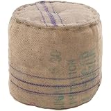 Pouf Ottoman - Desert Sand, Purple and Auquamarine