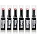 6PC City Color Matte Lipstick Bold Hues With Vitamin E set of 6