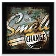 Rodney White Small Change - Black Frame 15"x15" Art Print Poster Vintage