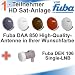 Fuba DAA 850 HD Sat Anlage - 1 Teilnehmer (m. DEK 106) - Sat Anlage bestehend aus Fuba DAA 850 in Ihrer Wunschfarbe + Fuba DEK 106 Single LNB