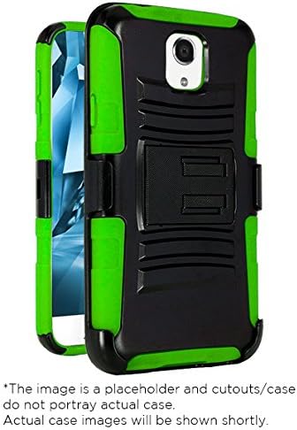 Sharp Aquos Crystal Case, CASEFORMERS Duo Armor GREEN for Sharp Aquos Crystal Combo Case with Stand and Holster