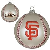 San Francisco Giants Glass Baseball Ornament