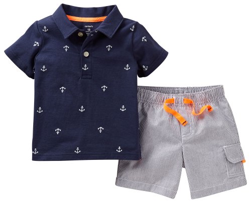 Carters Baby Boy Daddy's First Mate Short Set
