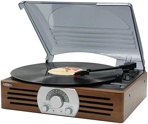 3-Speed Stereo Turntable With Am/Fm Stereo Radio , 3-Speed Stereo Turntable With Am/Fm Stereo Radiojensen(R)'S 3-Speed Stereo Turntable With Am/Fm Stereo Radio Is A Solid Turntable In An Antique Styl