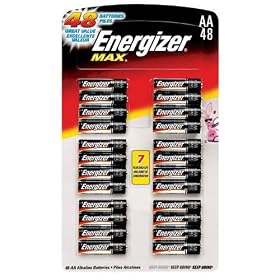 Click here to buy Energizer Max - 48 AA batteries by Energizer.