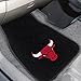 FANMATS 17610 Chicago Bulls 2-Piece Embroidered Team Logo Car Mat Set, Front Row Automotive Floor Mats